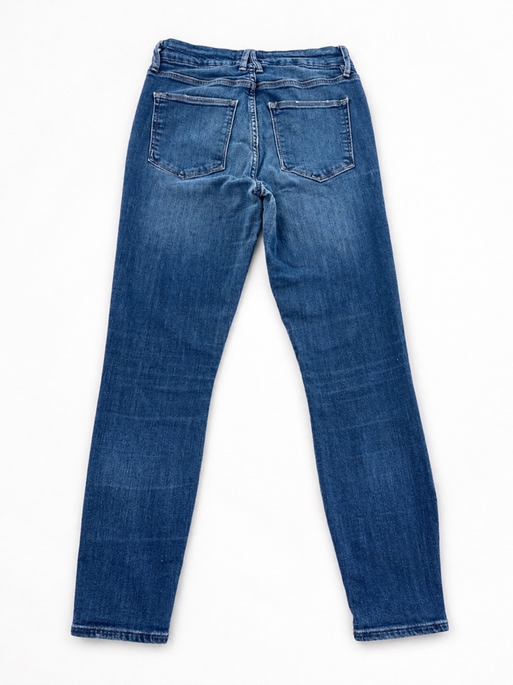 Good American Good Legs Crop Jeans Size 6/28 Blue Denim Mid Rise Skinny - Picture 2 of 12